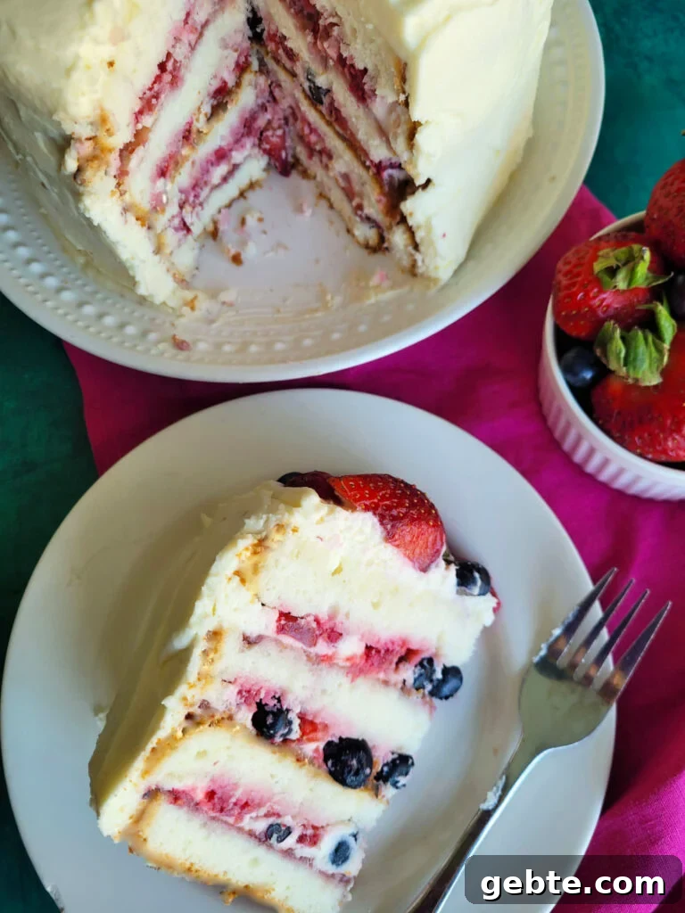Berry Chantilly Cake: Light Cream Cake with Fresh Berries 2 This Berry Chantilly Cake recipe uses vanilla cake mix, fresh berries, almond flavor, and mascarpone whipped cream frosting for a soft, bakery-style layer cake perfect for spring, Easter, or special occasions.