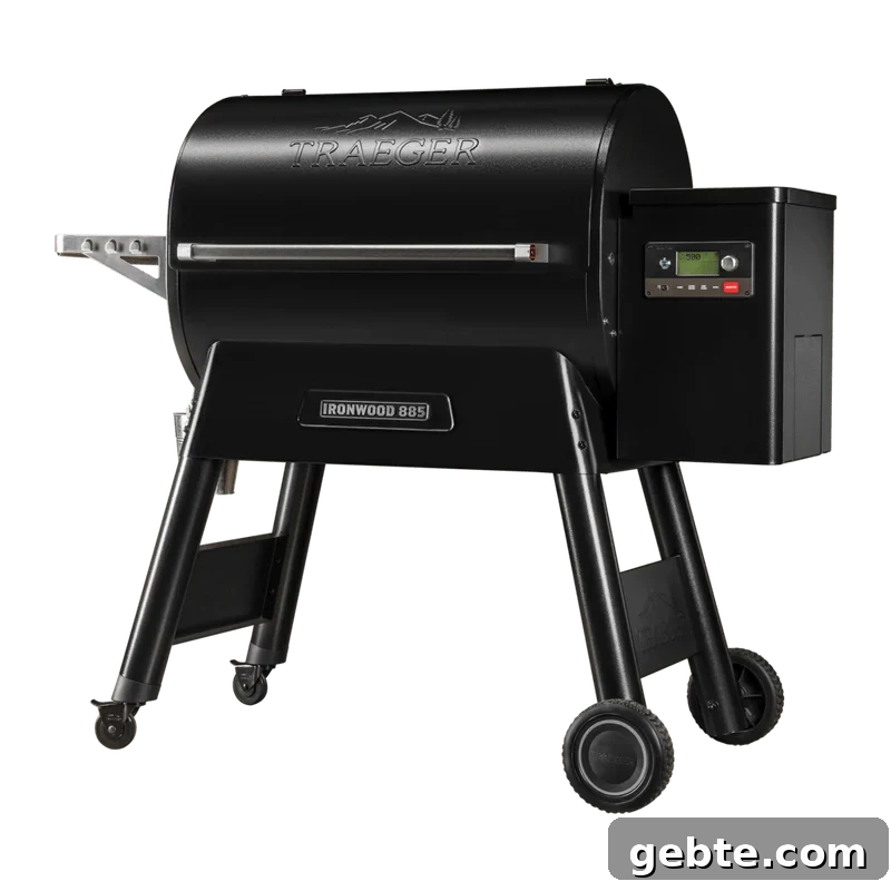 traeger smoker on white background