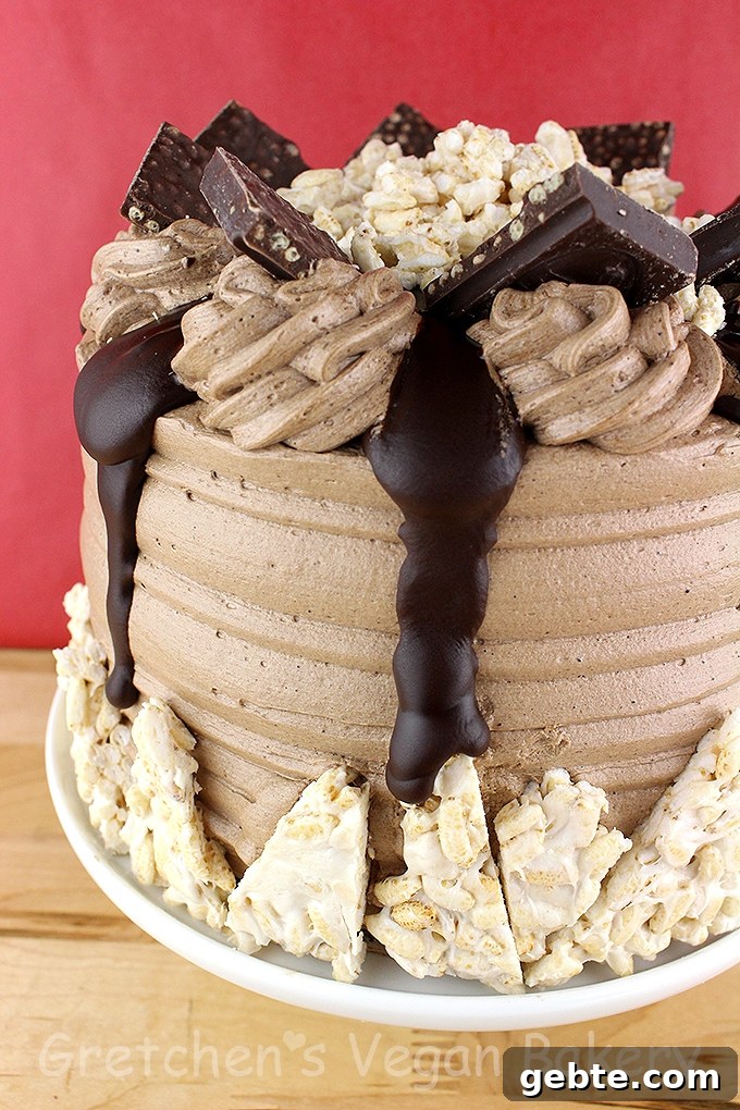 Rice Krispy Crunch Bar Cake