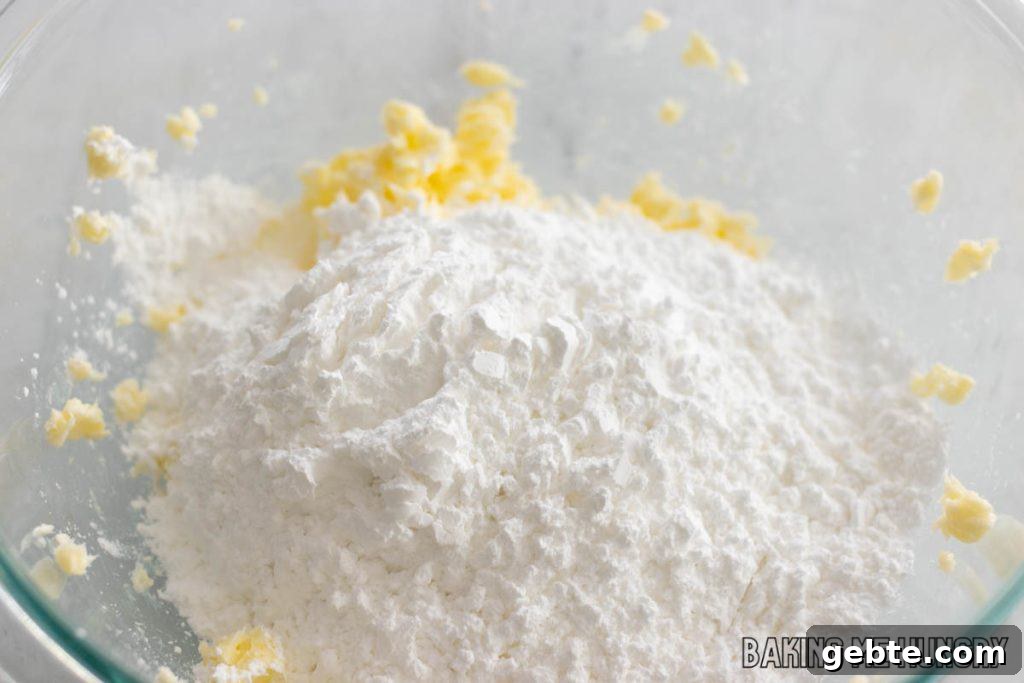 powdered sugar added