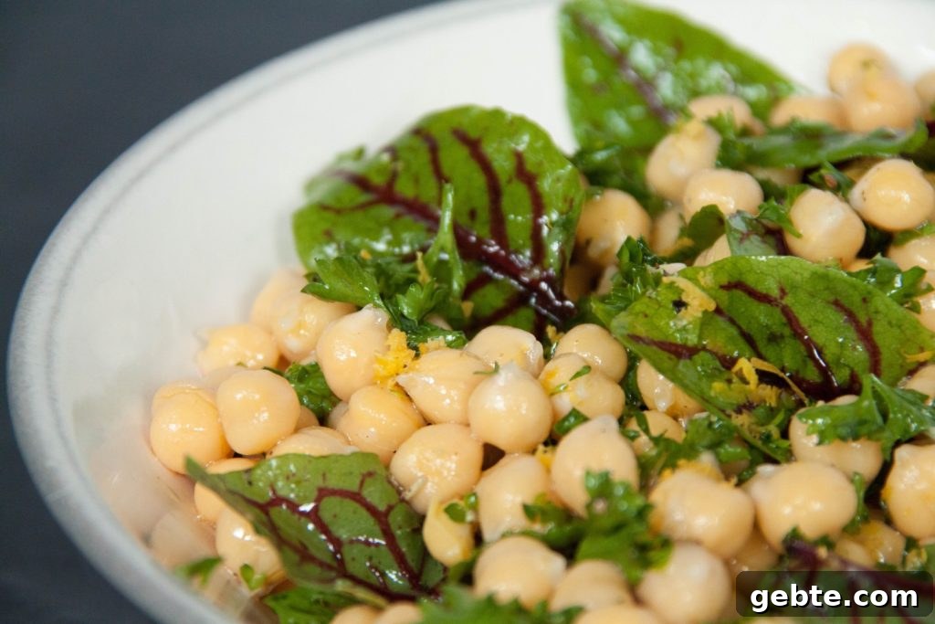 Zingy Chickpea & Sorrel Salad Recipe with Lemon Dressing 2 Zingy Chickpea and Sorrel Salad