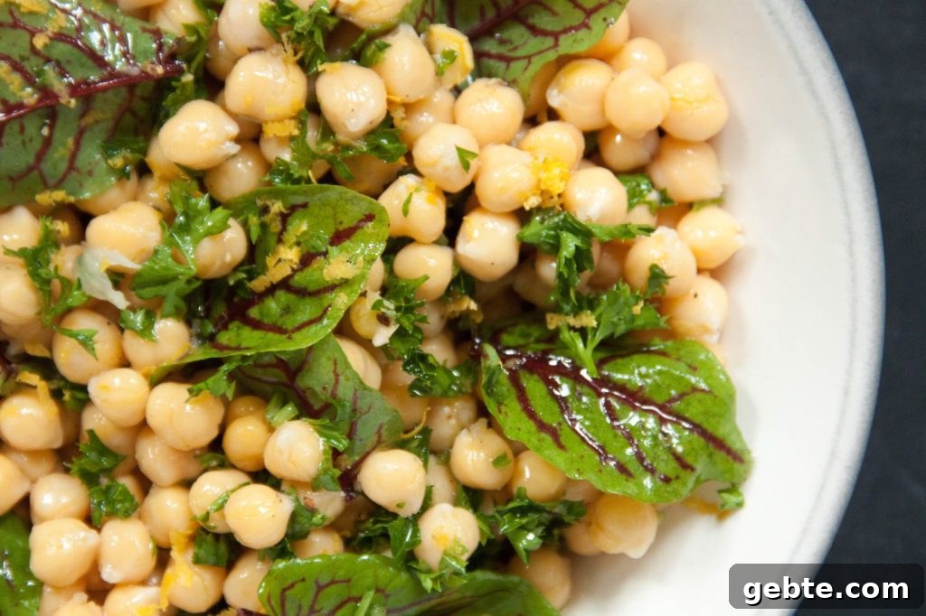 Zingy Chickpea & Sorrel Salad Recipe with Lemon Dressing 3 Zingy Chickpea and Sorrel Salad