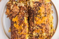 Crispy Hash Brown Omelette on a Blackstone Griddle
