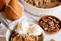 Warm Pear Crisp with Oat Streusel