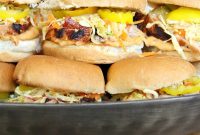 Grilled Pork Sliders with Tangy Greek Coleslaw