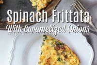 Spinach and Caramelized Onion Frittata Recipe