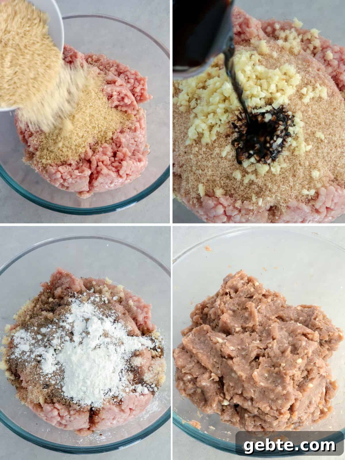 Homemade Skinless Longganisa Recipe: Filipino Sausage Without Casing 4 mixing longganisa mixture in a bowl