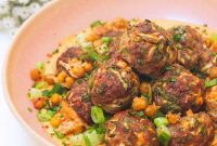 Juicy Harissa, Feta and Zucchini Meatballs Recipe