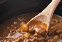 Slow Cooker Beef Tips with Savory Brown Gravy Recipe
