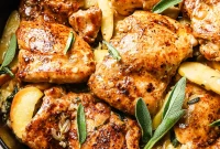 Apple Cider Glazed Roast Chicken