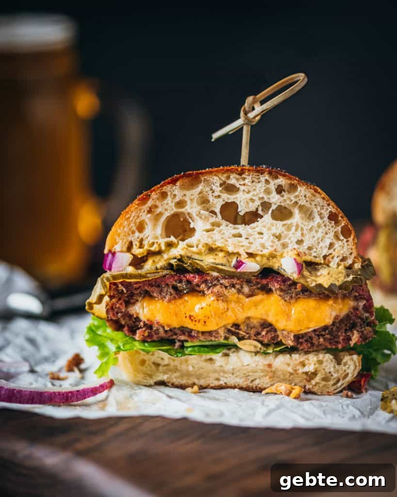 Juicy Lucy Cowgirl Cheeseburger