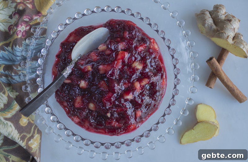 Chunky cranberry sauce