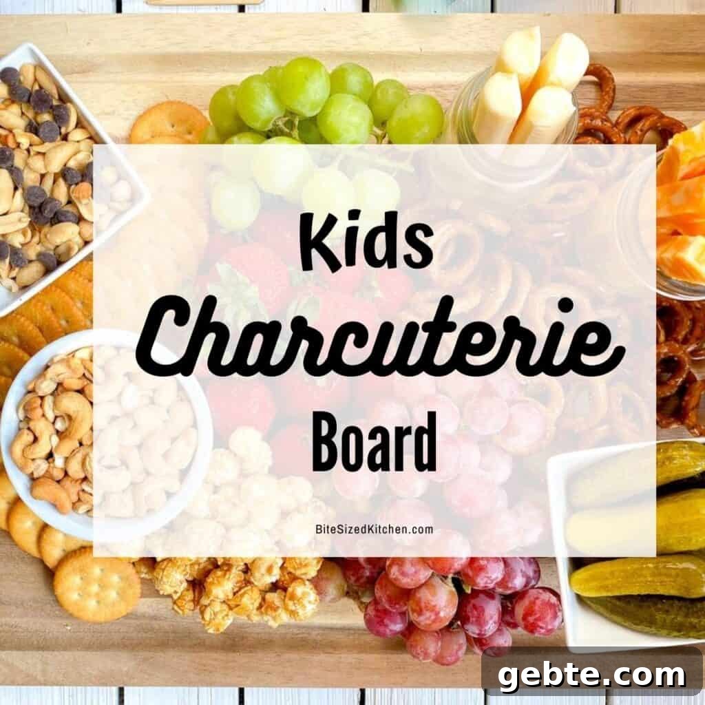 Homemade Lunchable Ideas Kids Will Love 9 kid friendly charcuterie platter with snacks, fruits and cheese with overlay "kids charcuterie board"