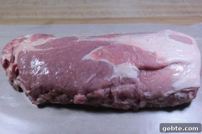 Smoked Pork Loin with Herb Rub 4 Trimmed pork loin