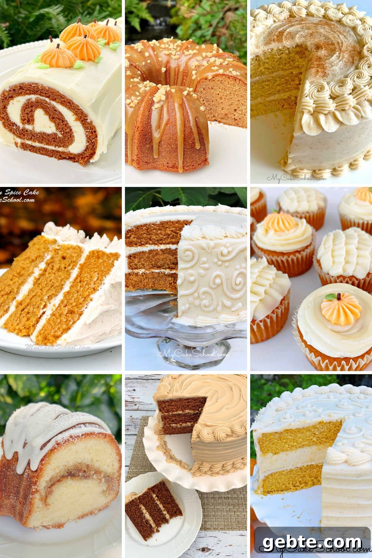 Irresistible Spice Cake Recipes to Savor 2 Photo grid of spice cakes.