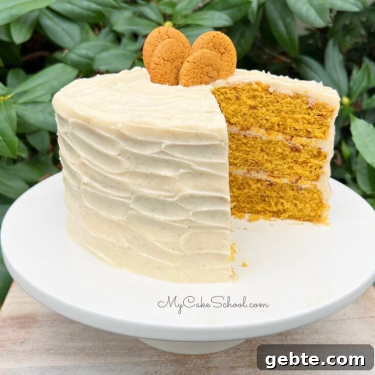 Pumpkin Gingersnap Cake