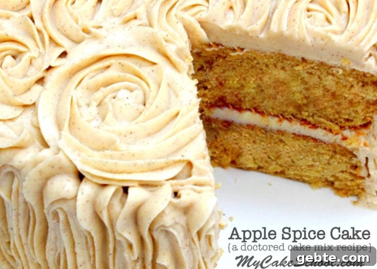 Apple Spice Cake (Doctored Mix)