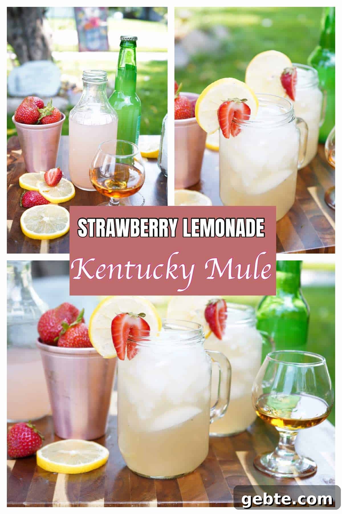 Strawberry Lemonade Kentucky Mule Cocktail 8 Strawberry Lemonade Kentucky Mule Pin