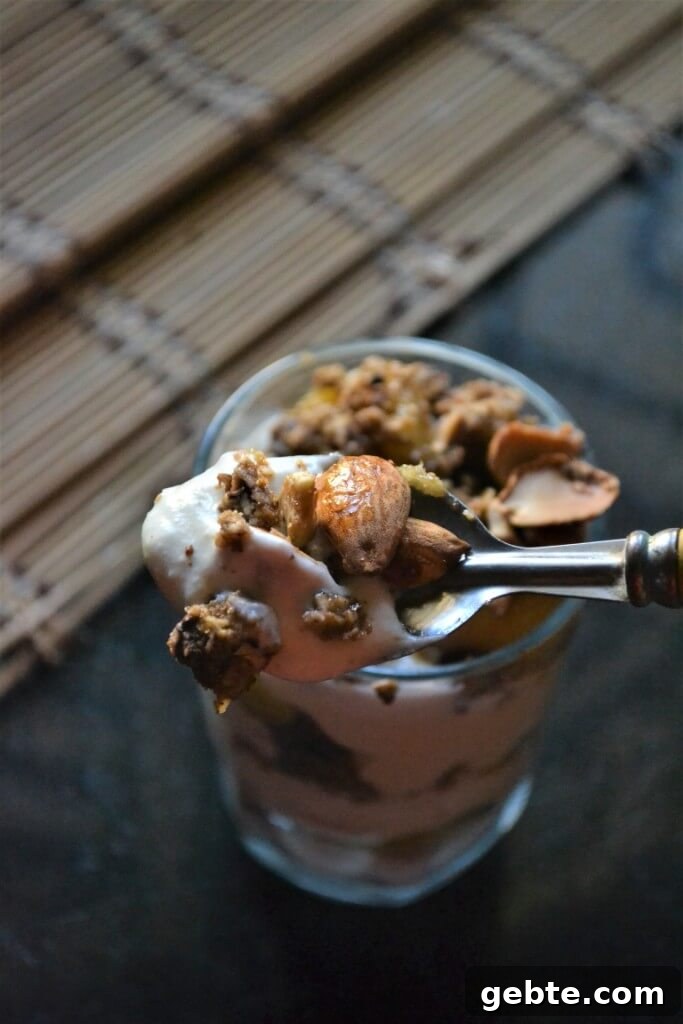 Final caramelized banana parfait