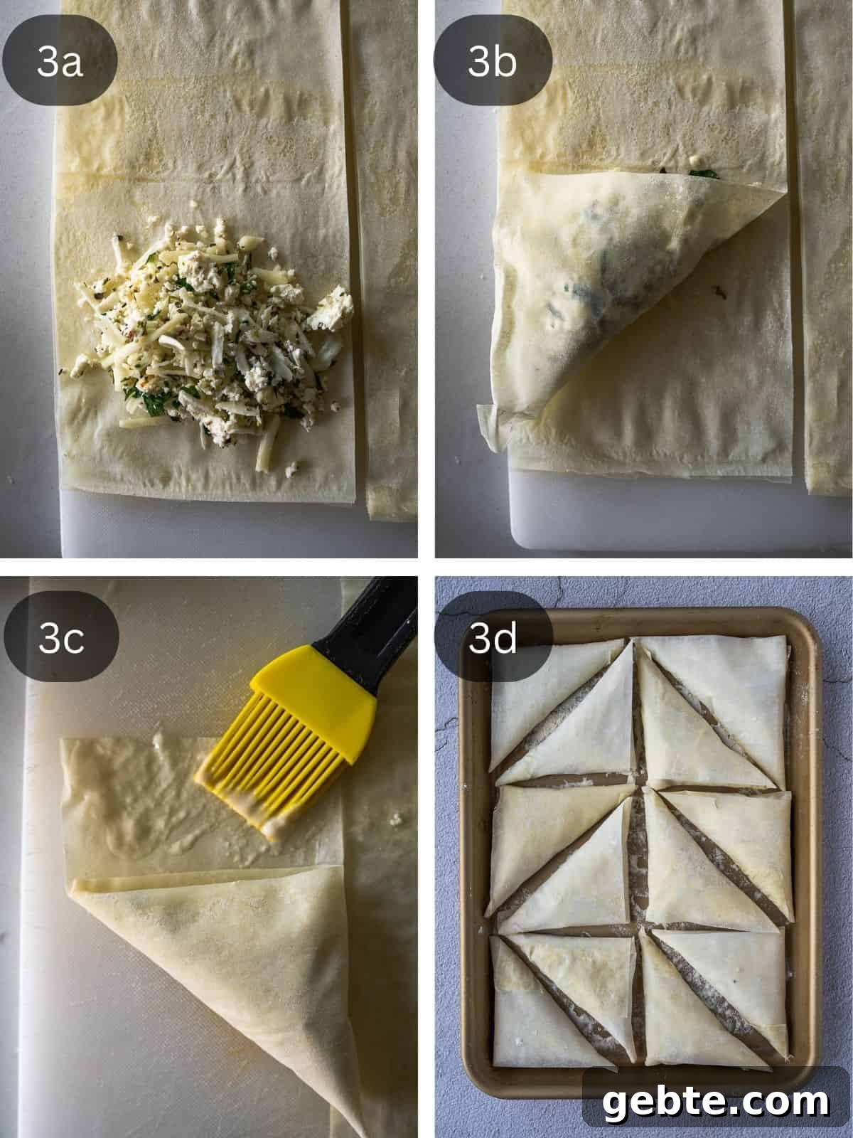 Crispy Cheese Sambousek: Middle Eastern Fried Pastries 5 Recipe method 3.