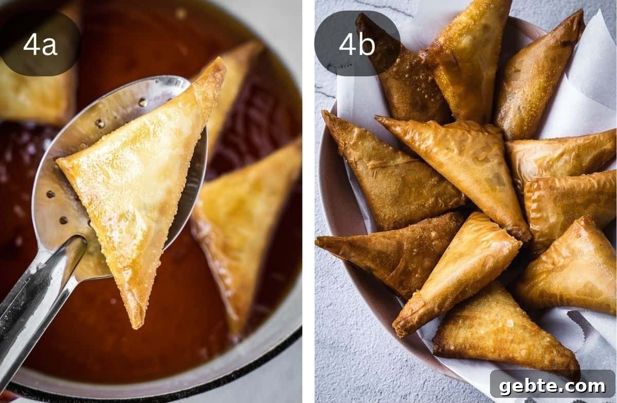 Crispy Cheese Sambousek: Middle Eastern Fried Pastries 6 Recipe method 4.