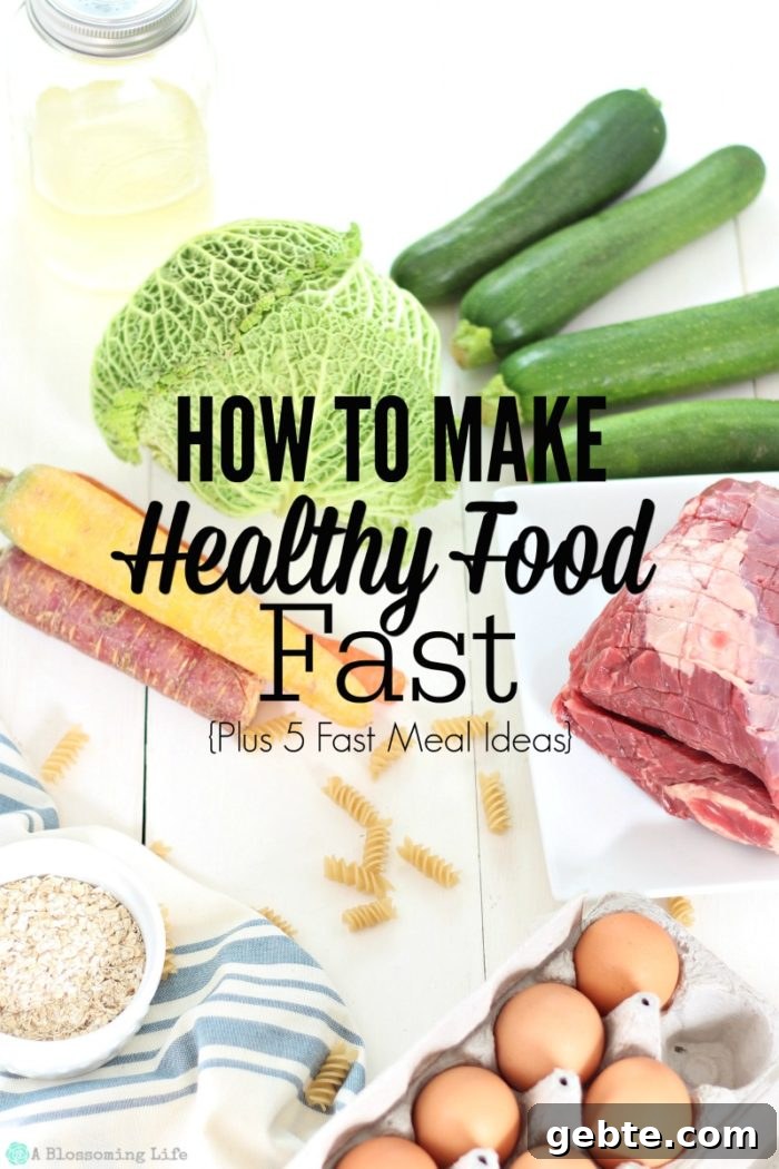 Quick Nutritious Meals: Fast Recipes + 5 Meal Ideas 2 How To Make Healthy Food Fast. Plus 5 Simple Meal Ideas