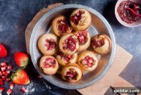Strawberry-Rhubarb Financiers (Gluten-Free)