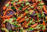 Oven-Roasted Carrots and Dates with Pistachio Pesto