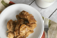 Pressure Cooker Caramel Pumpkin Spice Bread Pudding