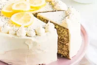 Moist Lemon Poppy Seed Cake with Zesty Glaze