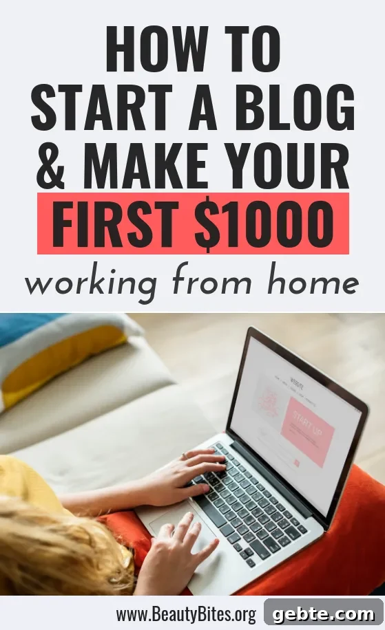 How to make money blogging, specifically your first $1000.