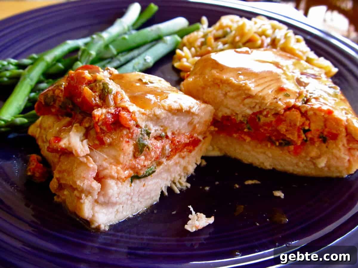 Chicken Breasts Stuffed with Sun-Dried Tomatoes and Goat Cheese 2 Goat Cheese and Sun-Dried Tomato Stuffed Chicken