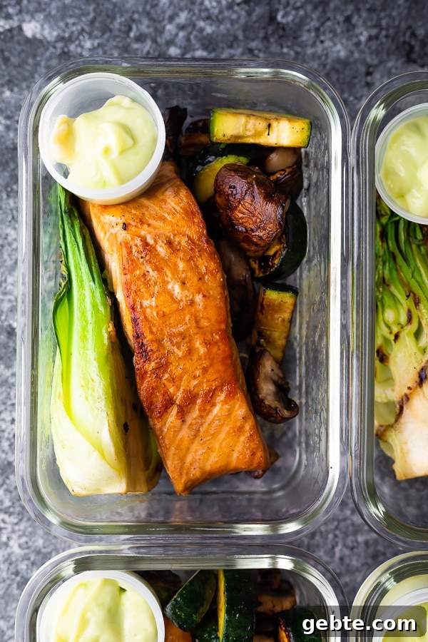 Wasabi Grilled Salmon Bowls