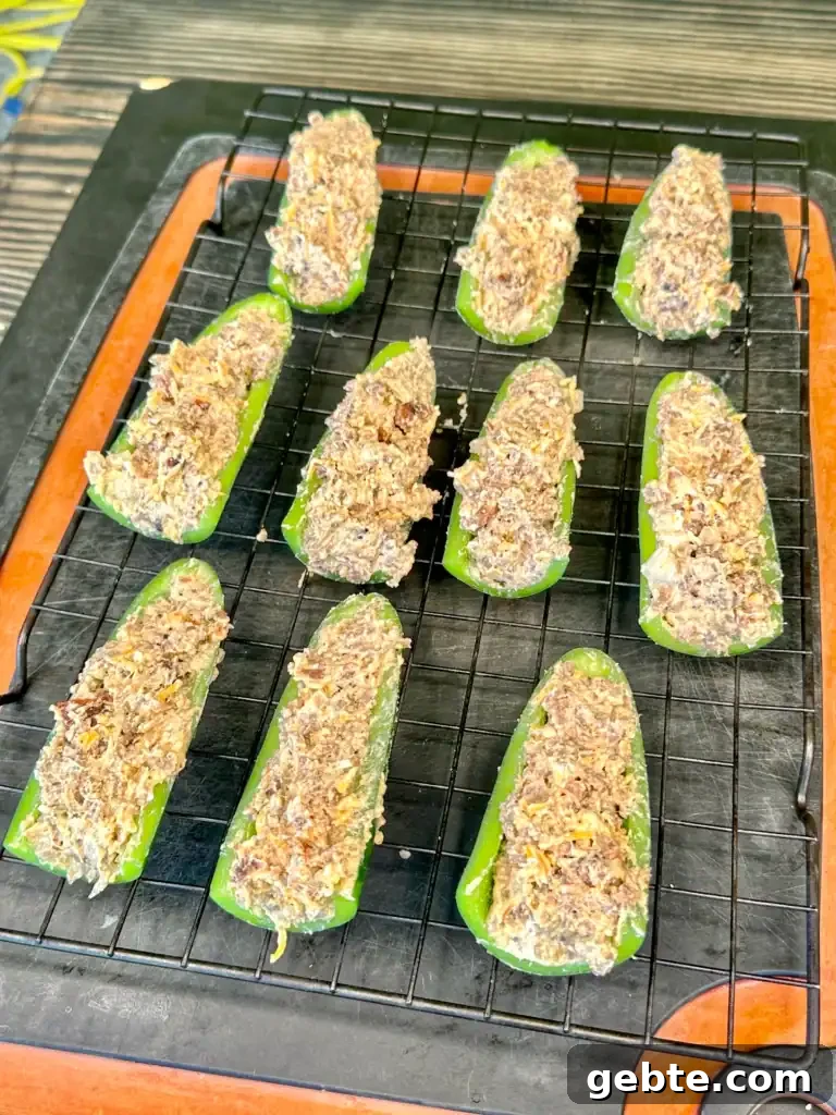 cut up jalapeno poppers 