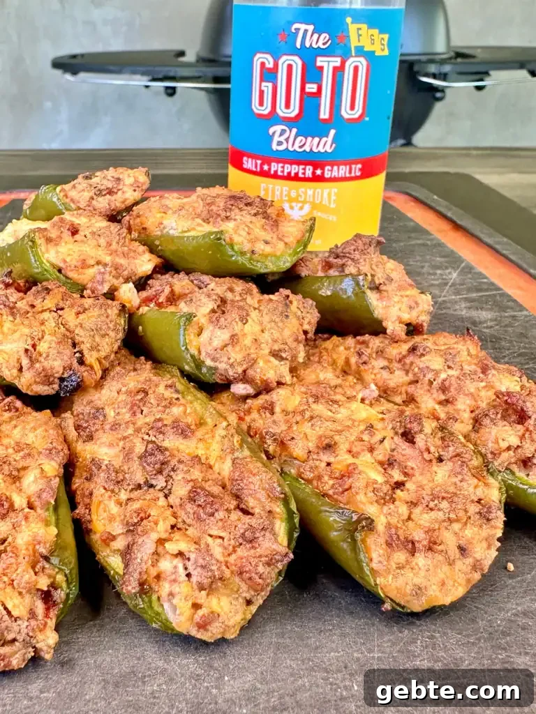 up close on the poppers with seasoning