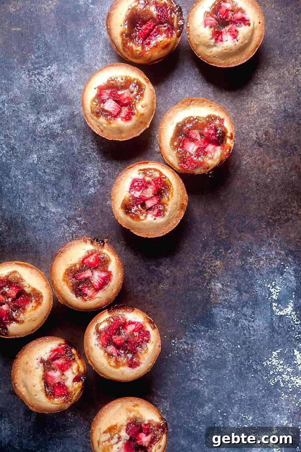 Strawberry-Rhubarb Financiers (Gluten-Free) 6 Gluten Free Strawberry Rhubarb Financiers