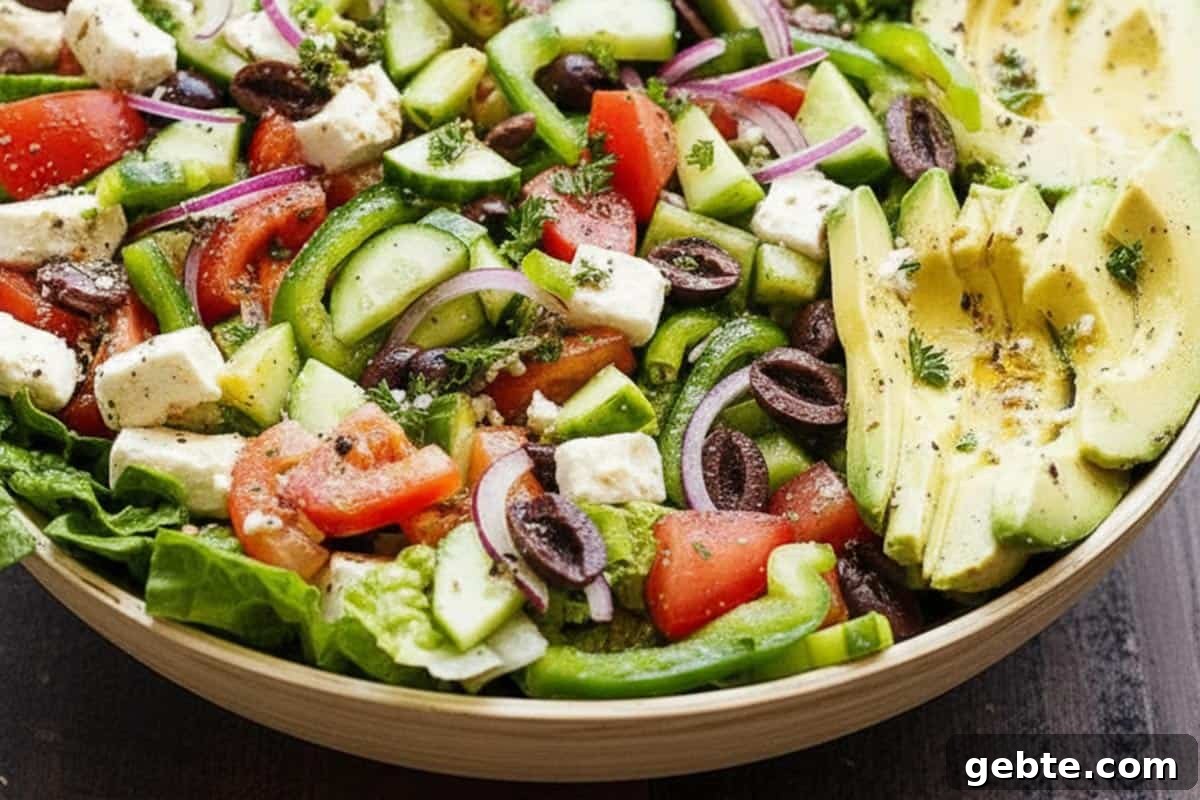 Greek Chicken Salad with Feta, Olives and Lemon Dressing 7 Combined the veggies in a large bowl.