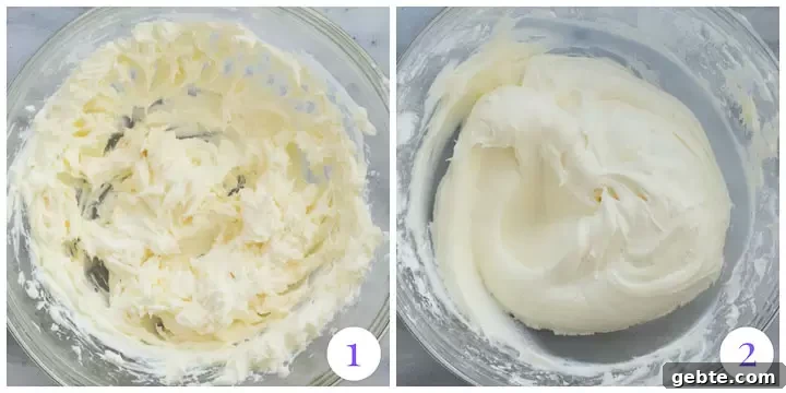 cream cheese frosting step by step