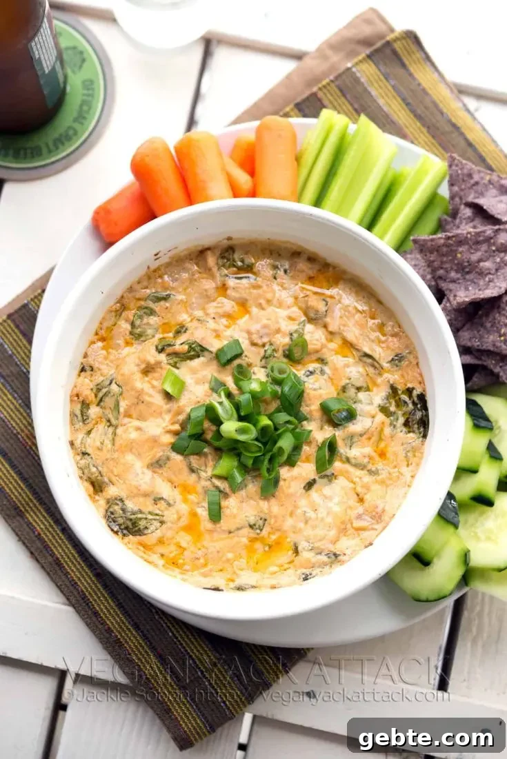 Buffalo Jackfruit Spinach Dip