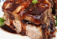 Sticky Asian-Style Pork Belly with Soy-Honey Glaze