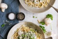 Vegan Carbonara Pasta with Creamy Cashew Sauce