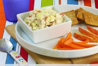 Crisp Apple Chicken Salad with Celery and Walnuts