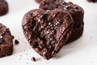 Fudgy Grain-Free Heart-Shaped Protein Brownies
