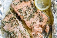 Garlic Butter Salmon in Foil Pack