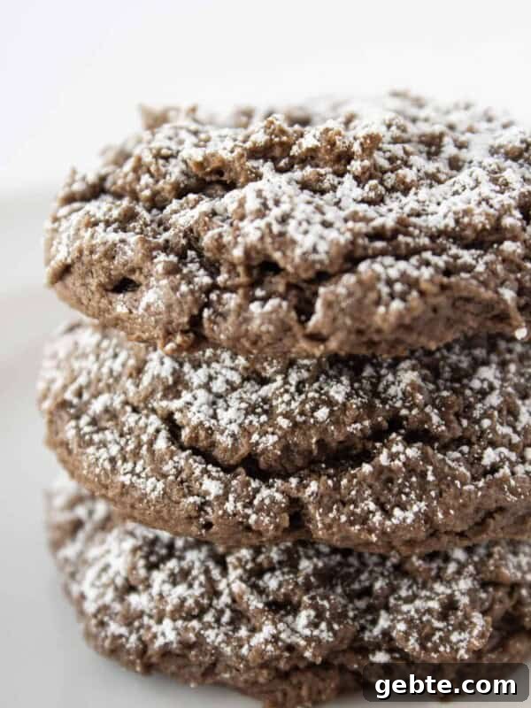 Cream Cheese Chocolate Cookies Recipe with a Cake Mix featured by top US cookie blogger, Practically Homemade