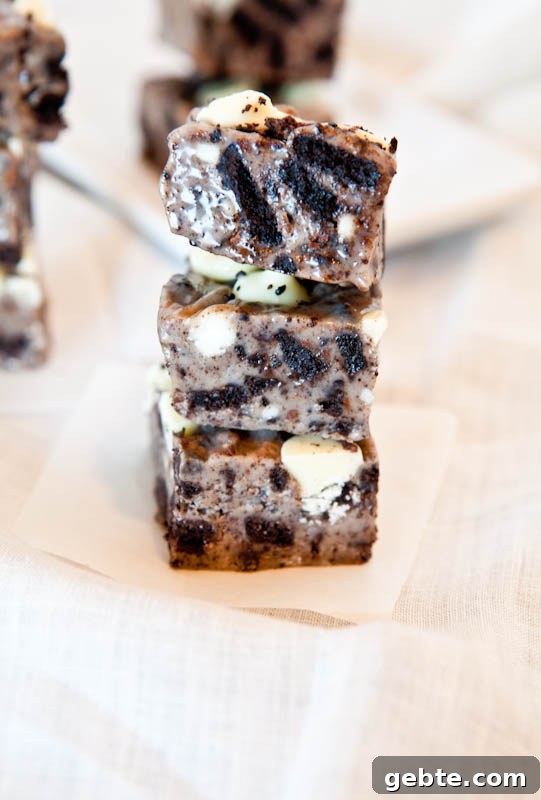 White Chocolate Cookies & Cream Fudge