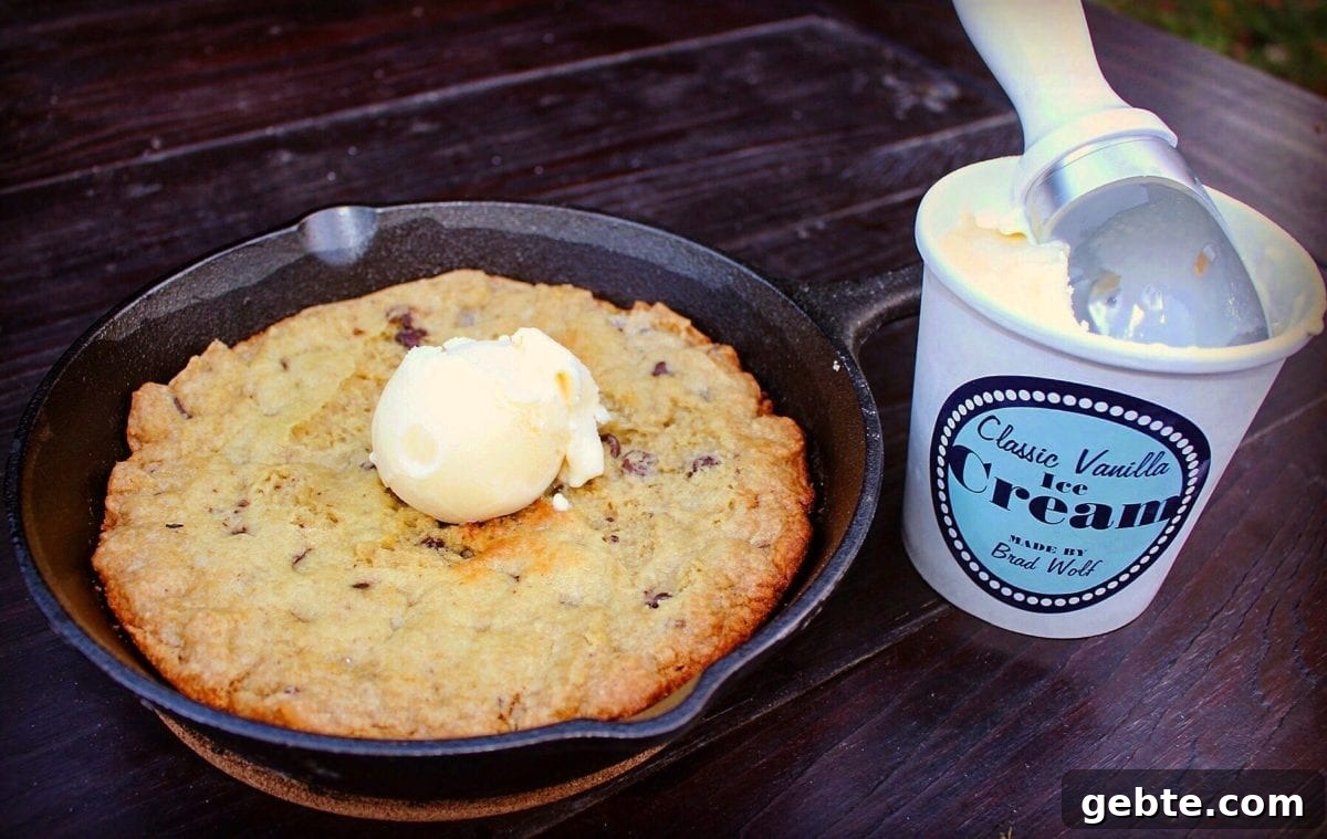 10 Open Fire Desserts to Make on Your Next Campfire 2 campfire skillet cookie