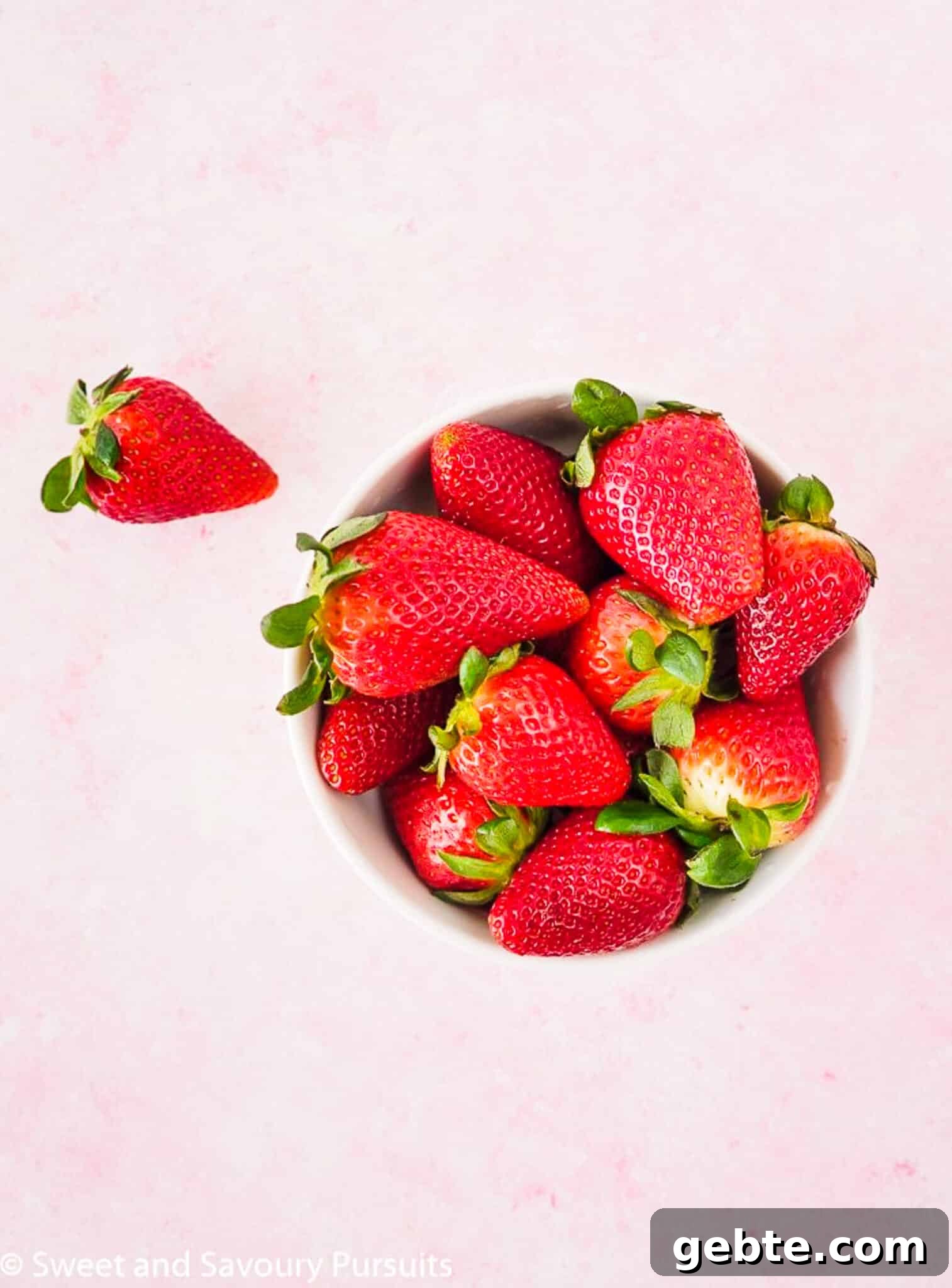 Bowl of Fresh Strawberries.
