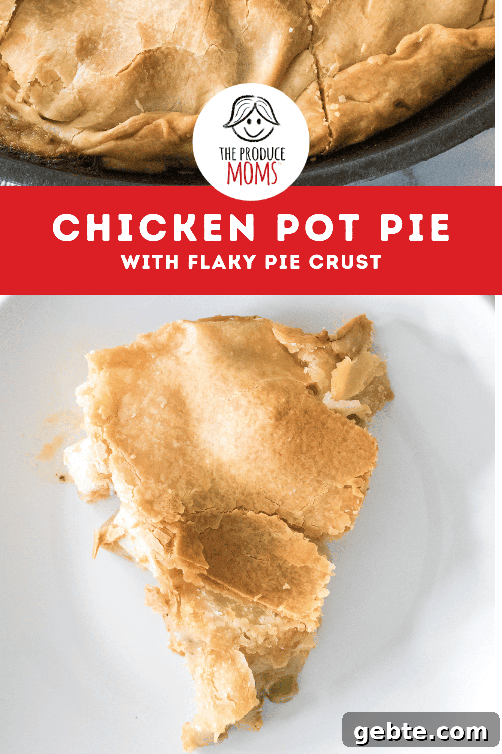 Pinterest Pin Chicken Pot Pie