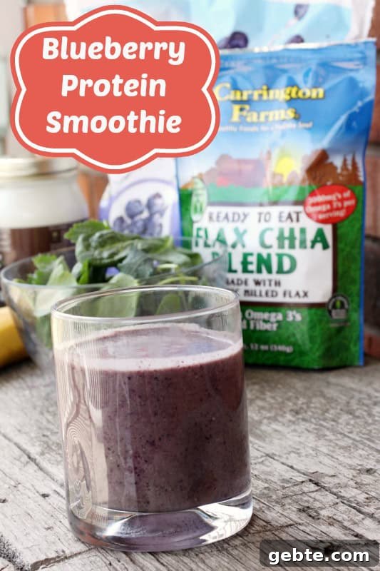 Blueberry Protein Smoothie - perfect to power-up your day!